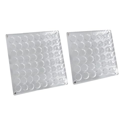 Giwnhvx Aufbewahrungsbox für Strass für Nail Art Gitter Charms für Nägel Dekorative Acryl-Schmuckbox (rund) 2 Stück von Giwnhvx