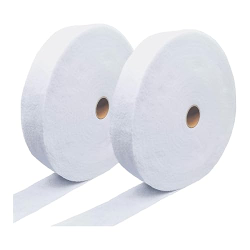 Giwnhvx Baumwollmischwatte auf Einer Rolle. Baumwollwatterolle für Steppdecken. Nadelgestanzte Baumwollwatte für Teppiche, Geldbörsen (2 Rollen) von Giwnhvx