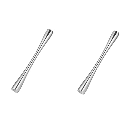 Giwnhvx Cocktail-Stößel aus Edelstahl, Zitronenstampfer, Cocktail-Stampfer, Eisstampfer für frisches Obst, Gewürze, Eisbars, Werkzeuge, 26 cm, 2 Stück von Giwnhvx