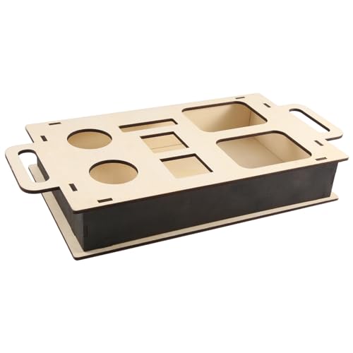 Giwnhvx Couch-Armlehnentisch zum Anklipsen, Sofa-Armlehnentablett Ohne 2 Schalen, Tragbarer Snack- Aus mit Getränkehaltern, Langlebig, B von Giwnhvx