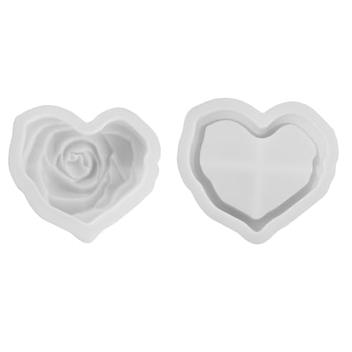 Giwnhvx DIY Kerze aus und Beton für Aromatherapie mit Deckel, Aufbewahrungsbox Love Rose, Silikonform für Spiegel aus Giwnhvx DIY Kerze aus und Beton für Aromatherapie mit Deckel, Aufbewahrungsbox Love Rose, Silikonform für Spiegel aus von Giwnhvx