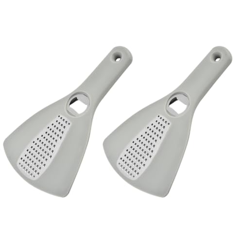 Giwnhvx Flaschenöffner, Reibe, 2-in-1-Werkzeug, Gemüsereibe, Bierdeckelöffner, Küchenhelfer, Geschenk, Grau von Giwnhvx