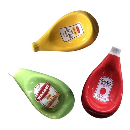 Giwnhvx Formen Dip Sauce Teller Salat Ketchup Teller Mode Tischdekoration Geschirr B von Giwnhvx