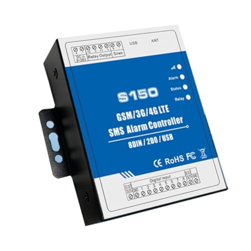Giwnhvx GSM 2G RTU SMS Alarm Controller S150 8DIN 2Relaisschalter Industrielles IoT-Überwachungssystem Integrierte 2G-Version von Giwnhvx