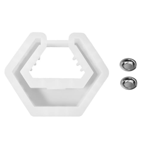 Giwnhvx Hexagon-Kerzenglas-Räucherstäbchen- Silikonform DIY-Gips Duftaufbewahrung Form, B von Giwnhvx