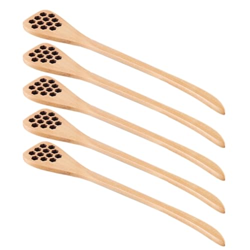 Giwnhvx Holz Rührlöffel H-Oney Löffel Honeycomb Rührstab Löffel Handmixer D von Giwnhvx