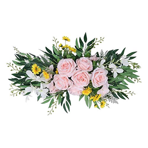 Giwnhvx KüNstliche Rose Flower Hanging Greenery Kranz für Home HaustüR Wand Tischplatte Hochzeitsbogen von Giwnhvx