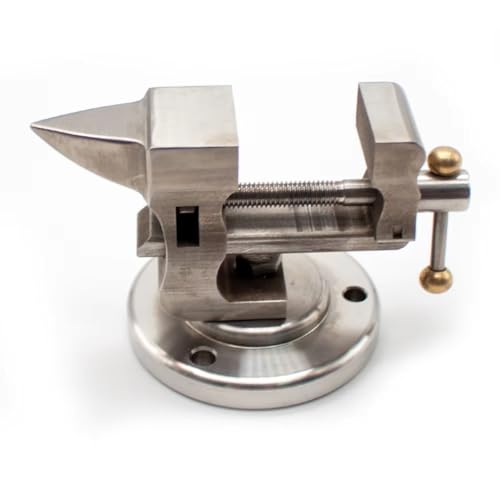 Giwnhvx Mini Tischklemme aus Edelstahl 304 mit Amboss, verstellbare Tischklemme von 1 Zoll mit drehbarer Basis, Werkzeug für die Reparatur von Uhren Giwnhvx Mini Tischklemme aus Edelstahl 304 mit Amboss, verstellbare Tischklemme von 1 Zoll mit drehbarer Basis, Werkzeug für die Reparatur von Uhren von Giwnhvx