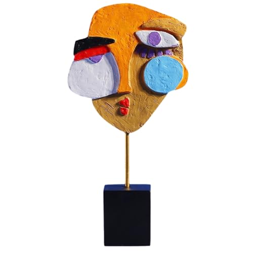 Giwnhvx Moderne Abstrakte Maskenskulptur, Heimstatue, Dekoration, Harzfigur, Ornamente, Wohnzimmer, Schreibtisch, Schrank, Gesicht, Kunsthandwerk, A Giwnhvx Moderne Abstrakte Maskenskulptur, Heimstatue, Dekoration, Harzfigur, Ornamente, Wohnzimmer, Schreibtisch, Schrank, Gesicht, Kunsthandwerk, A von Giwnhvx