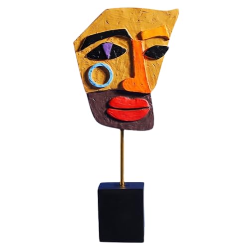 Giwnhvx Moderne Abstrakte Maskenskulptur, Heimstatue, Dekoration, Harzfigur, Ornamente, Wohnzimmer, Schreibtisch, Schrank, Gesicht, Kunsthandwerk, B Giwnhvx Moderne Abstrakte Maskenskulptur, Heimstatue, Dekoration, Harzfigur, Ornamente, Wohnzimmer, Schreibtisch, Schrank, Gesicht, Kunsthandwerk, B von Giwnhvx