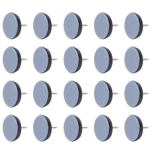 Giwnhvx Möbelgleiter mit Nagelfüßen, Möbelgleiter, Bodenschutz, 19 mm, 20 Stück von Giwnhvx