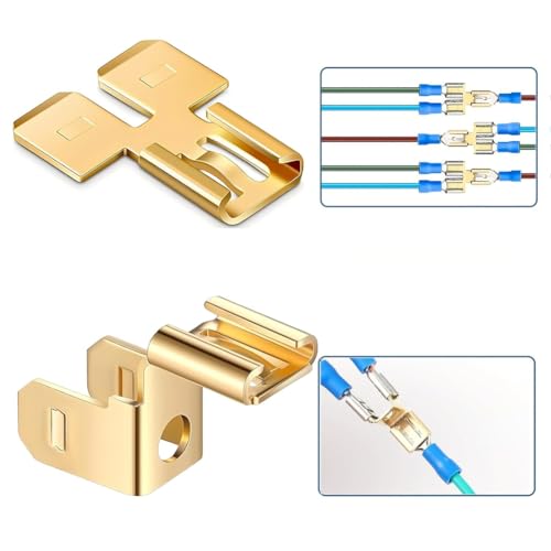 Giwnhvx Piggyback Gabelverbinder Adapter für Gabelklemmen für elektrische Kabel mit Schnelltrennung 100 Stück von Giwnhvx
