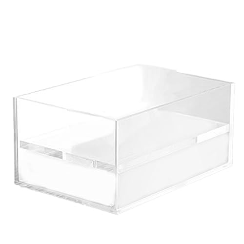 Giwnhvx Rechteckiger Serviettenspender, Organizer, Box, transparente Taschentuchbox mit Deckel oben, für Badezimmer, Büro, Schreibtisch von Giwnhvx