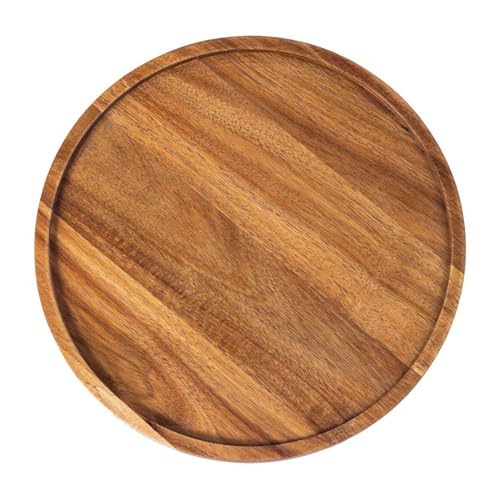 Giwnhvx Rundes Holztablett, Serviertablett, Servierplatte, Schneidebrett für Vorspeisen und Wurst, Organizer-Tablett für Küche/C-Platte Giwnhvx Rundes Holztablett, Serviertablett, Servierplatte, Schneidebrett für Vorspeisen und Wurst, Organizer-Tablett für Küche/C-Platte von Giwnhvx