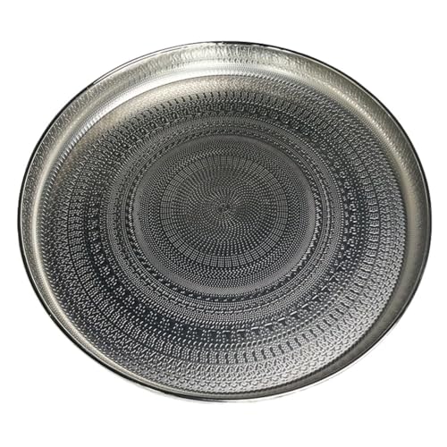 Giwnhvx Rundes Tablett, 13-Zoll-Tablett, Luxus-Tablett, Couchtisch, Schmucktablett, langlebig Giwnhvx Rundes Tablett, 13-Zoll-Tablett, Luxus-Tablett, Couchtisch, Schmucktablett, langlebig von Giwnhvx