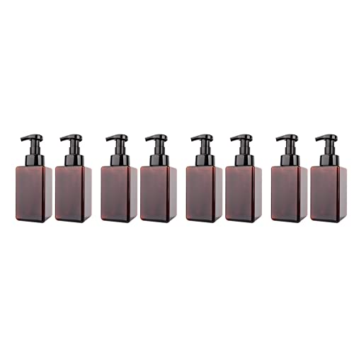 Giwnhvx Schaumseifenspender mit 8 Packungen Flüssigseife für Schaum, nachfüllbar, 15 Unzen, Behälter für leere Flaschen aus Kunststoff für Pumpe – 450 ml Giwnhvx Schaumseifenspender mit 8 Packungen Flüssigseife für Schaum, nachfüllbar, 15 Unzen, Behälter für leere Flaschen aus Kunststoff für Pumpe – 450 ml von Giwnhvx