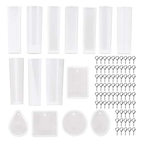 Giwnhvx Schmuckanhänger handgefertigt DIY Epoxidformen Set aus 115 Stück 100 Stück Nägel 15 Stück Zubehör Formen Lieferungen für von Giwnhvx