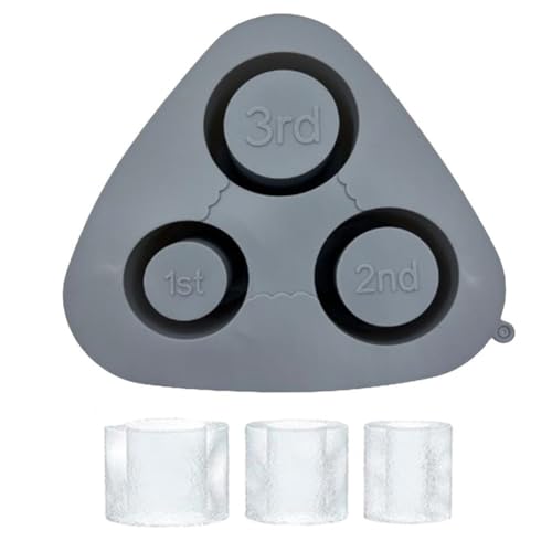 Giwnhvx Silikon-Eiswürfelform mit Hohlzylinder, Silikonform für Hohlzylinder, Eisherstellung, Silikon-Zylinder-Eiswürfelform G von Giwnhvx