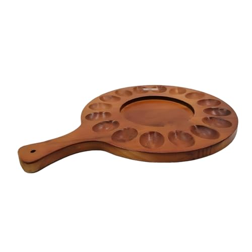 Giwnhvx Teufelsei-Tablett aus Holz und Schneidebrett für Wurst, verdicktes Eiertablett, Kühlschrank, Hühnchen B Giwnhvx Teufelsei-Tablett aus Holz und Schneidebrett für Wurst, verdicktes Eiertablett, Kühlschrank, Hühnchen B von Giwnhvx