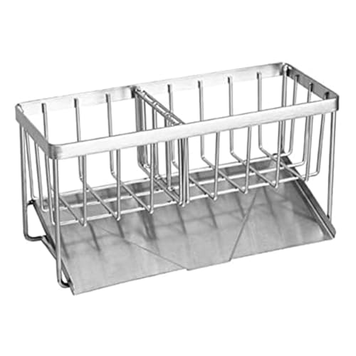 Giwnhvx Verbesserter Schwammhalter für Küchenspüle, Edelstahl-Schwammregal mit automatischem Überlauf, multifunktionale Küchenspüle, einfache Installation Giwnhvx Verbesserter Schwammhalter für Küchenspüle, Edelstahl-Schwammregal mit automatischem Überlauf, multifunktionale Küchenspüle, einfache Installation von Giwnhvx