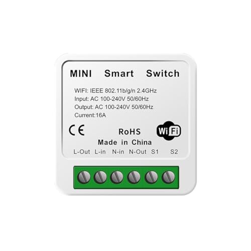 Giyofom Tuya 16 A Mini WLAN-Schalter DIY Fernbedienung 1 Weg Relais Zeitverzögerung Automatisierung für Smart Life Work Giyofom Tuya 16 A Mini WLAN-Schalter DIY Fernbedienung 1 Weg Relais Zeitverzögerung Automatisierung für Smart Life Work von Giyofom