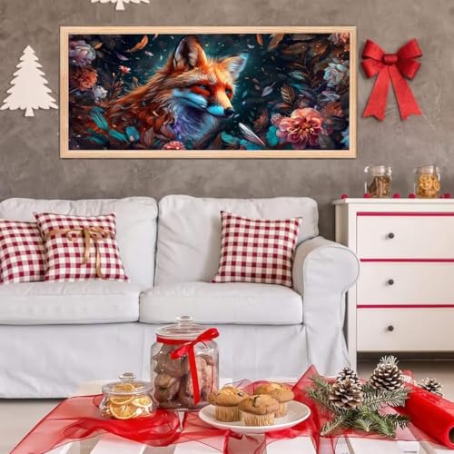 5D Diamond Painting Set, Diamant Painting Bilder Kit für Kinder Erwachsene, Fuchs DIY Crystal Strass Stickerei Painting Diamant Malerei Kit, Home Büro Wall Dekoration, für Frau Geschenk 40x70 cm L-120 5D Diamond Painting Set, Diamant Painting Bilder Kit für Kinder Erwachsene, Fuchs DIY Crystal Strass Stickerei Painting Diamant Malerei Kit, Home Büro Wall Dekoration, für Frau Geschenk 40x70 cm L-120 von Giyuco