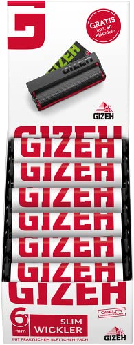 1 Display (12 Stück) GIZEH Slim Wickler, für Filter mit 6 mm Durchmesser von Gizeh