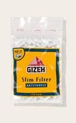 GIZEH Slim Filter Aktivkohle 1 Packungen (1x120) Eindrehfilter von Gizeh