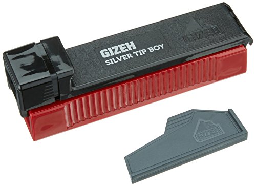 Gizeh 2 Stück Silver Tip Boy-Zigaretten Stopfmaschine Zigarettenstopf Maschine, Kunststoff, schwarz, 8 x 3 x 3 cm Gizeh 2 Stück Silver Tip Boy-Zigaretten Stopfmaschine Zigarettenstopf Maschine, Kunststoff, schwarz, 8 x 3 x 3 cm von Gizeh