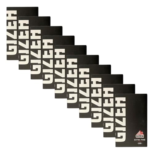 Giza Extra Fine Black Zigarettenpapier, 10 x 100 Stück von Gizeh