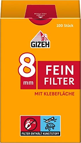 Gizeh Feinfilter 8mm Inhalt 10 x 100 pro Packung von Gizeh