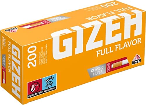 Gizeh Full Flavor Filterhülsen 200er Box 10 Boxen (2000x Hülsen) von Gizeh