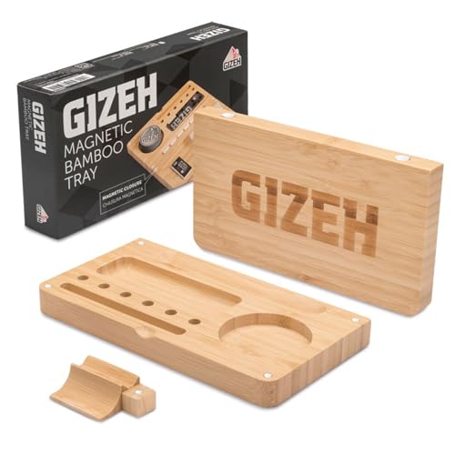 Gizeh Magnetic Bamboo Tray Rolltablett aus Bambusholz, mit Magnetverschluss, bequem und robust von Gizeh
