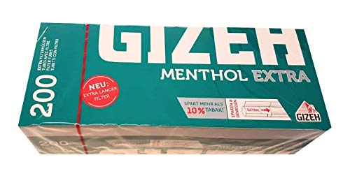 Gizeh Mentol EXTRA Zigarettenhülsen 1000 Stück (5 x 200) von Gizeh