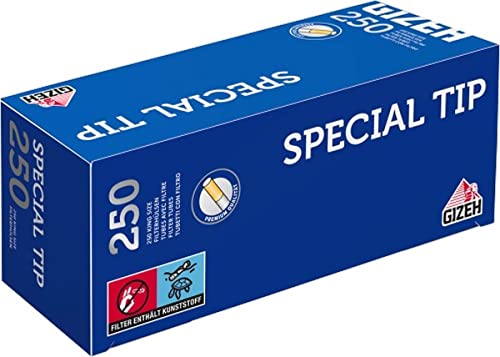 Gizeh Special Tip 250er King Size Filterhülsen 16 Boxen (4.000x Tubes) von Gizeh