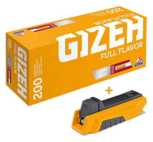 *SPAR-SET!* 10 Boxen GIZEH Full Flavour Filterhülsen + 1 GIZEH Vario Stopfer von Gizeh
