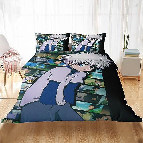 Gizmac Anime Bettwäsche,bettwäsche-Sets,bettwäsche 135x200,Single Duvet Cover Set,bettwäsche,Anime Deko,bettwäsche Herbst (2,135x200cm+80x80cmx2) von Gizmac