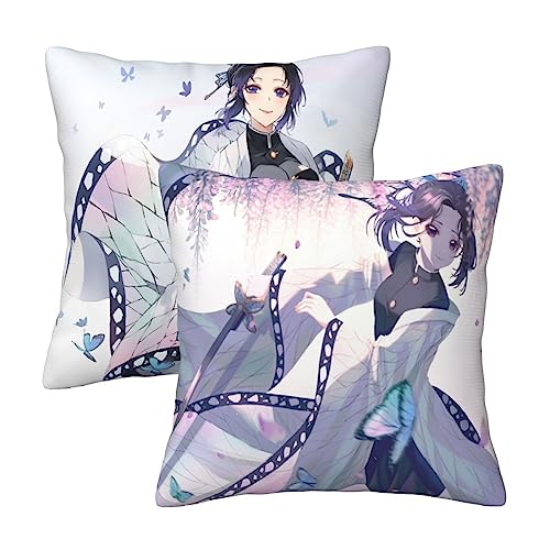 Gizmac Anime Kissen,Kissenbezug 40x40,2er Set Kissenbezüge,Beidseitiger Druck,Kissen Deko,Kissenbezug 50x50,Anime Merch (3,40x40cm(16x16in)) von Gizmac