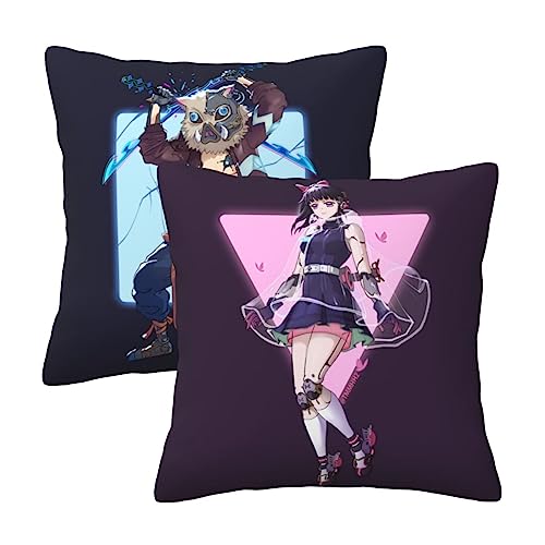 Gizmac Anime Kissen,Kissenbezug 40x40,2er Set Kissenbezüge,Beidseitiger Druck,Kissenbezug,Kissenbezug 50x50,Anime Merch (1,50x50cm(20x20in)) von Gizmac