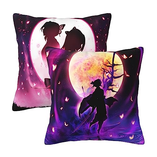 Gizmac Anime Kissen,Kissenbezug 40x40,2er Set Kissenbezüge,Beidseitiger Druck,Kissenbezug,Kissenbezug 50x50,Anime Merch (12,50x50cm(20x20in)) von Gizmac