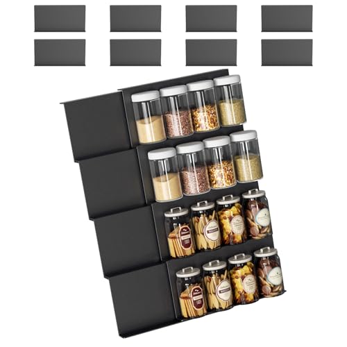 Giznzg Gewürzregal schublade Spice Rack Drawer,Adjustable & Suitable for All Drawers,Spice Rack Drawer Spice Organiser Drawer Kitchen,8 Pieces, 4 Tiers,Drawer Insert Spice Storage,Spice Storage Giznzg Gewürzregal schublade Spice Rack Drawer,Adjustable & Suitable for All Drawers,Spice Rack Drawer Spice Organiser Drawer Kitchen,8 Pieces, 4 Tiers,Drawer Insert Spice Storage,Spice Storage von Giznzg