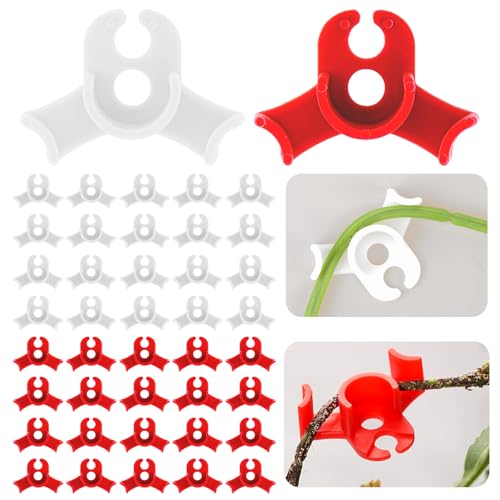 Gjinxi 40 Stück Pflanzenbieger Lst Clips Pflanzentrainer Plant Low Stress Training Biege Clips Pflanzenwachstum Bieger 90 Grad Pflanzenclips Plant Support Pflanzenstütze Tomatenclips Pflanzenklammern von Gjinxi