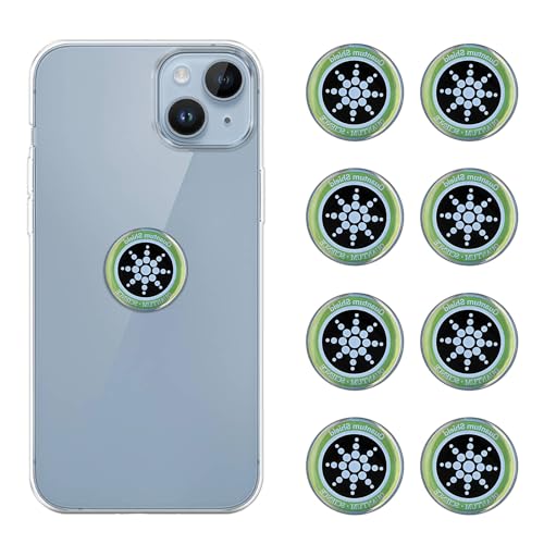 Gjinxi 8 Stück Handyblocker Aufkleber Schutzaufkleber Für Handys EMF Aufkleber Für Handy Computer Radio Laptop Tablet PC WLAN Router TV Alle Elektronischen Geräte von Gjinxi