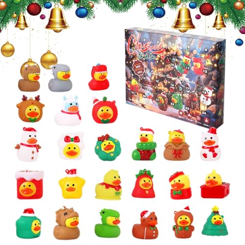 GjnjfdF Adventskalender Weihnachtsente | Countdown-Kalender Ente für – 24 Tage Miniatur-Figuren, sammelbar, festliche Dekoration für Zuhause und Partys GjnjfdF Adventskalender Weihnachtsente | Countdown-Kalender Ente für – 24 Tage Miniatur-Figuren, sammelbar, festliche Dekoration für Zuhause und Partys von GjnjfdF