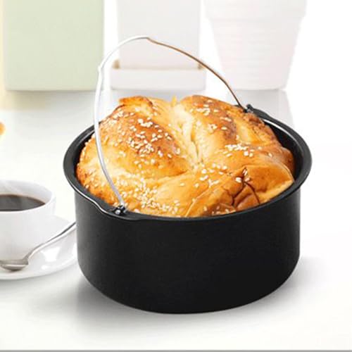 GjnjfdF Backform für Heißluftfritteuse | Heißluftfritteuse Kuchen Backform | Lebensmittelechtes Küchenzubehör zum Backen von Chiffon Pizza Brot Lebensmitteln von GjnjfdF