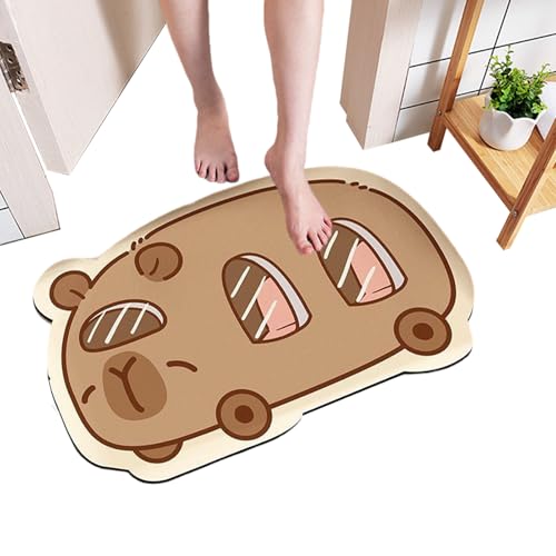 GjnjfdF Badmatte rutschfest, Capybara rutschfeste Badezimmer Fußmatte, Kieselerde Teppich Schnelltrocknend Weich Duschzubehör Für Badezimmer Dusche WC GjnjfdF Badmatte rutschfest, Capybara rutschfeste Badezimmer Fußmatte, Kieselerde Teppich Schnelltrocknend Weich Duschzubehör Für Badezimmer Dusche WC von GjnjfdF