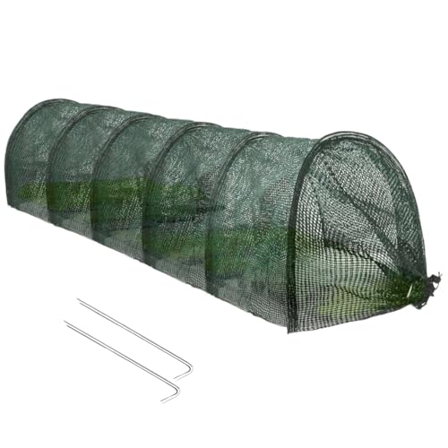 GjnjfdF Gewächshaustunnel - Mini Gartentunnel Gewächshaus - Tragbares Gartenzubehör Für Gartenbögen, Cloche Und Kleine Reihenabdeckungen Für Gärtnerinnen Im Freien von GjnjfdF