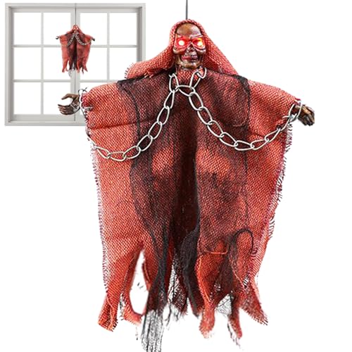 GjnjfdF Halloween-Dekoration - Gruselige Schädel Geisterschmuck Für Baum - Halloween Deko Und Partyzubehör Für Innenbereich Und Außenbereich Für Zimmer Garten Terrasse Gruselhaus Vorgarten von GjnjfdF
