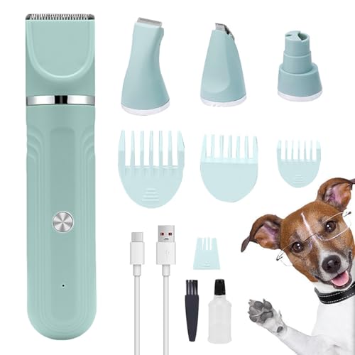 GjnjfdF Haustier Pflegeset | 4 In 1 Hundepflegeset Schere | Wiederaufladbare Verstellbare Schere Für Welpen Zu Hause GjnjfdF Haustier Pflegeset | 4 In 1 Hundepflegeset Schere | Wiederaufladbare Verstellbare Schere Für Welpen Zu Hause von GjnjfdF