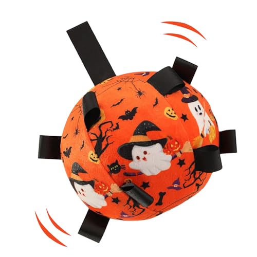 GjnjfdF Hundebälle | Halloween Interaktiver Fußball Für Haustiere - Mit Glockenton Interaktives Hundespielzeug Für Apportieren Jagt Training Bewegung Indoor Outdoor Spiel von GjnjfdF